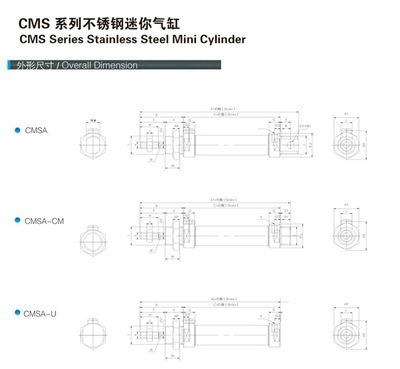 厂家直销 气动元件 气缸系列 CMS气缸系列02产品介绍